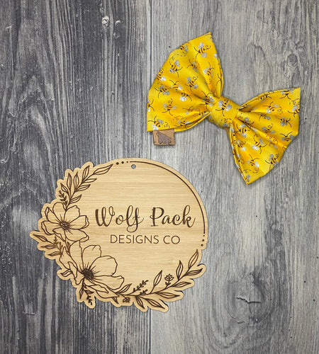 Glitter Bee Bowtie