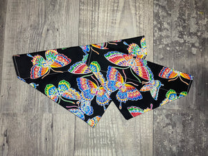 Glitter Rainbow Butterfly Bandana