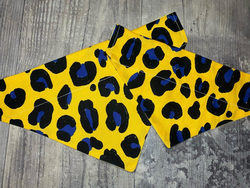 Yellow Leopard Print Bandana