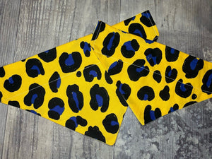 Yellow Leopard Print Bandana